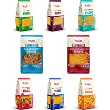 Yayla 8 Li Doğal Glutensiz Makarna Serisi 400 Gr(Elbow-Penne-Fusulli-Risoni)