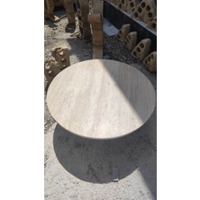 Adomar Marble Traverten Orta Sehpa