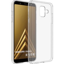 ZM Store Galaxy J6 Uyumlu Kılıf Süper Silikon Yumuşak Şeffaf Kapak