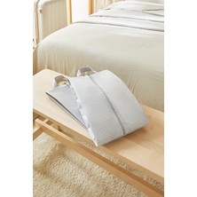 Ocean Home Textile 2 Adet Gri Balıksırtı Ayakkabı Düzenleyici Organizer Dolap İçi Seyahat Taşıma Çantası Ayakkabı Hurcu Set 22x40x9 cm