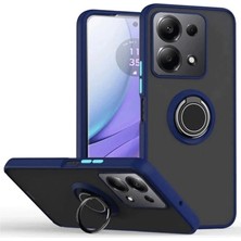 Eco Port Xiaomi Redmi Note 13 Pro 5g Kılıf Montreal Yüzüklü Silikon Kapak - Lacivert