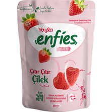 Yayla Enfies Freeze Dried Dondurularak Kurutulmuş Çıtır Meyve-Çilek 15 gr