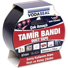 Nacario Mey Ithalat® Vodaseal Duct Tape Tamir Bandı 50 mm 25 Metre Siyah