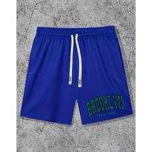 Nıgrum Pargus Green Brooklyn Baskılı Çift Cep Ultra Rahat Yazlık Erkek Çocuk Bermuda Şort