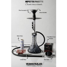 Gökkuşağı Nargile Beyaz Renk Fast Furious Nargile Takımı (Full Set) Profesyonel Seri