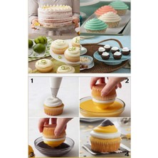 Özgürce Paslanmaz Çelik Krema Sıkma Ucu Seti + 4 Şanti Torbası, Pratik ve Dayanıklı