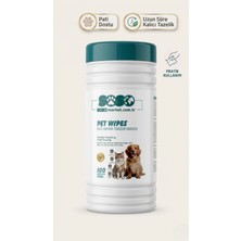 Pazaraza 100 Yaprak Pet Wipes Silindir Paket Evcil Hayvan Temizlik Mendili - Soso (Kedi & Köpek, Alkolsüz, Ph Dostu)