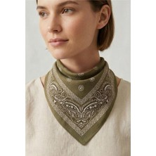 Petek Aksesuar Şal Desenli Bandana