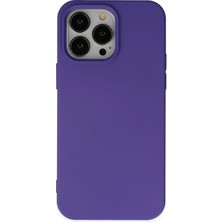 Newface Muratech New Iphone 14 Pro Max Kılıf Nano Içi Kadife Silikon - Mor