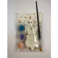 Özgürce 10 Adet Tavşan Taş Boyama Seti Eğlenceli Kendin Yap Aktivite