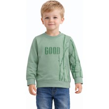 Baglan Erkek Çocuk Önü Arkası Baskılı Sweatshirt BGL-ST05240