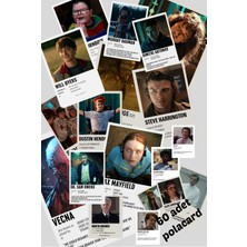 Tiwo Dijital Stranger Things Polaroid Karakter Posterleri Kartları
