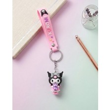 Yakamoz Home Hello Kitty Kuromi Sevimli ve Gotik Tarz Figürlü Çanta & Anahtar Aksesuarı