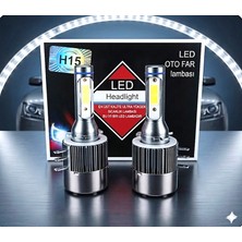 Volkswagen Golf 6-7 Uyumlu Gündüz Farı H15 Beyaz LED Xenon Far Ampulü 8000 Lümen 2 Adet
