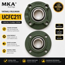 Mka UCFC211 Yataklı Rulman 55 mm Flanşlı Rulman