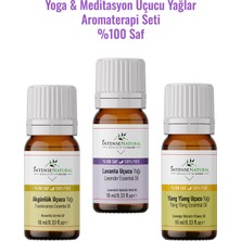 Intense Natural Yoga ve Meditasyon Aromaterapi Uçucu Yağlar Seti %100 Saf ve Doğal Buhurdanlık Yağı No:1