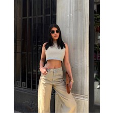 Aida Fashion Denim Takım Bustuyer Palazzo Jeans