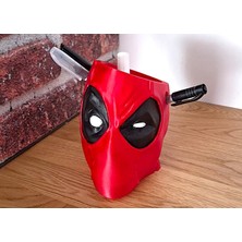 Stdeta Deadpool Büstü Dekoratif Tasarım Çok Amaçlı Kalemlik