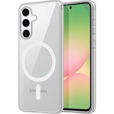 Samsung Galaxy S25 Fe Uyumlu Combo Sert Şeffaf Magsafe Kapak – Darbe Emici, Güçlü Mıknatıslı, Ince ve Şık Koruma Kılıfı