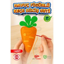 Özgürce Çocuklar Için Kendin Yap Keçe Dikiş Eğitici Havuç Oyuncak Seti