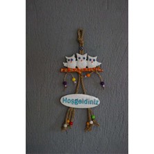 Özgürce Beyaz 3'lü Baykuş Kapı ve Duvar Süsü, Şık ve Sevimli Dekorasyon Ürünü