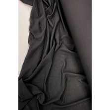 Die Grup Keten Kumaş - Organik Kumaş - Perde Kumaşı - Ince Keten - Kıyafet Için Kumaş Örtü Siyah 27