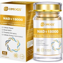 Nad+ 18000 Kompleks | Nmn + Nr + Resveratrol + Pqq | Hücresel Enerji & Anti-Aging Desteği | Yüksek Potens Nad+ Booster