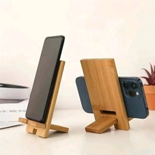 My Balli Store 1 Adet Bambu Masaüstü Telefon Standı- Tüm Telefonlar Için , Masaüstü Telefon Tutucu