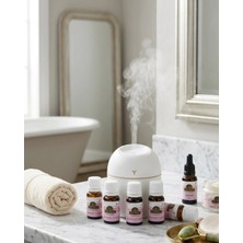 Najmaddin Najmaddin Aromaterapi Hava Nemlendirici USB Çalışan Sessiz LED Işıklı Cihaz 5 Esans