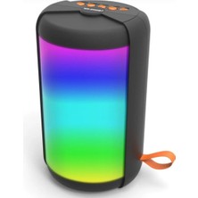 TeknoBeyza Rgb Işıklı Bluetooth Hoparlör Taşınabilir Kablosuz Speaker LED Ambiyans Işıklı