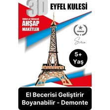 Özgürce 3 Boyutlu Minyatür Ahşap Maket, Eğitici ve Hobi Aktivitesi