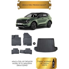 Sare Tuning Kia Sportage 2022 - 2023 - 2024 - 2025 Araca Özel Havuzlu Paspas ve Bagaj Havuzu (Hediyeli)