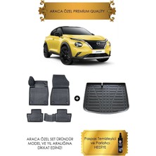 Sare Tuning Nissan Juke 2021 - 2022 - 2023 - 2024 - 2025 Havuzlu Paspas ve Alt Kademe Bagaj Havuzu (Hediyeli)