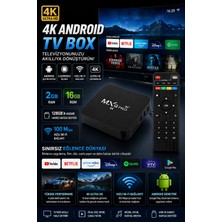 4K Android Tv Box – 2gb Ram 16GB Rom, Hızlı Wi-Fi Bağlantılı Akıllı Medya Kutusu