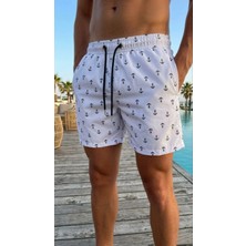 Sivon Wear Erkek Deniz Şortu Fermuarlı Cepli File Astarlı Hızlı Kuruyan Premium