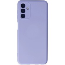 Newface Muratech New  Galaxy A04S Kılıf Nano Içi Kadife Silikon - Lila