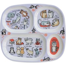 Tyrrell Katz Bebekler Için Mini Bölmeli Tabak Cats/kediler