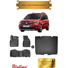 Rizline Renault Kangoo Multix Combi 2021 ve Sonrası 3D Havuzlu Paspas ve Bagaj Havuzu Seti (Hediyeli!)