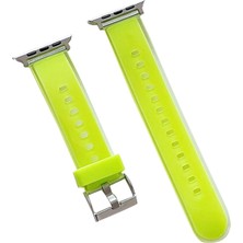 Muratech Movenchy Watch 38MM Jelly Silikon Kordon - Yeşil