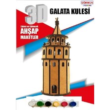 Özgürce Ahşap 3D Maket Seti ve Akrelik Boya Hediğiyle Geleneksel El Sanatları