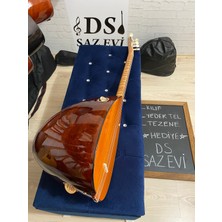 DS Saz Evi (Videolu) Dut Tekne Jack Girişli Kısa Sap Bağlama Saz (Kılıf Yedek Tel Tezene)