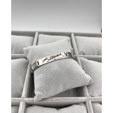 Sepetten Eve Mustafa Kemal Atatürk Imzası Bileklik Çelik Kararmaz