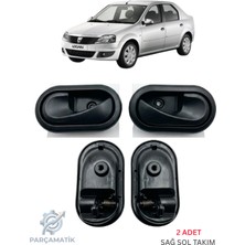 Parçamatik Dacia Logan Sandero Dokker Lodgy Sağ Sol Iç Kapı Açma Kolu Takımı Oem 8200733848 - 8200733847 Ön Kapı Iç Açma Kolu Seti