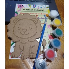 Özgürce Ahşap Hayvan Figürleri Boyama Seti, Çocuklar Için Eğlenceli Gelişim Oyuncağı