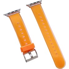 Muratech Movenchy Watch 45MM Jelly Silikon Kordon - Turuncu