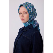 Belli Etnik Desen Saf Ipek Twill Eşarp  - 2026 Ilkbahar-Yaz (T)   4314-52