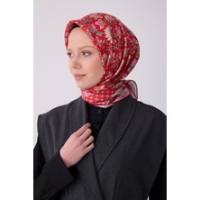 Belli Etnik Desen Saf Ipek Twill Eşarp  - 2026 Ilkbahar-Yaz (T)   4314-09