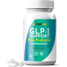 Glp-1 Destek Kompleksi | Akkermansia + Probiyotik + Berberine | Iştah Kontrolü & Metabolizma Desteği | Pre & Probiotic Formül | 60 Vegan Kapsül