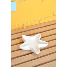 Özgürce Boyamaya Hazır Yıldız Tabak, Beton Takı Tabağı, Kendin Yap Hediye Seti