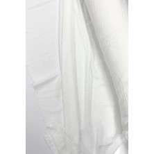 Die Grup Keten Kumaş - Organik Kumaş - Perde Kumaşı - Ince Keten - Kıyafet Için Kumaş Örtü Beyaz 11